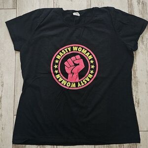 Fruit of the Loom Black T-Shirt with Colorful Graphic 3X